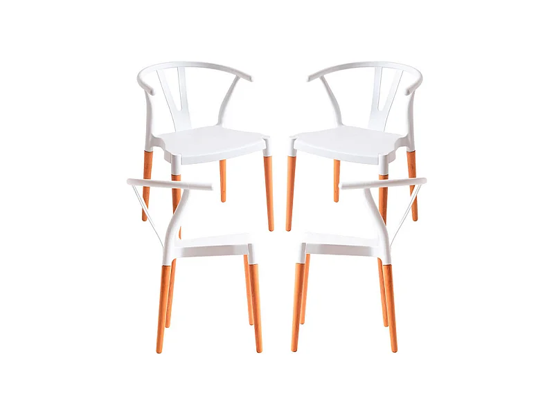 Packs Sillas Comedor - Pack 4 Sillas Tahi - Blanco