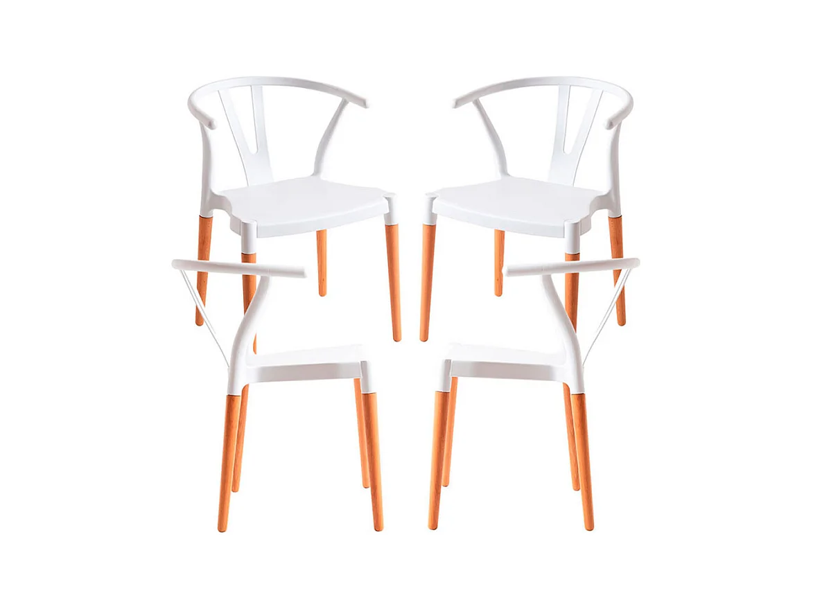 Packs Sillas Comedor - Pack 4 Sillas Tahi - Blanco