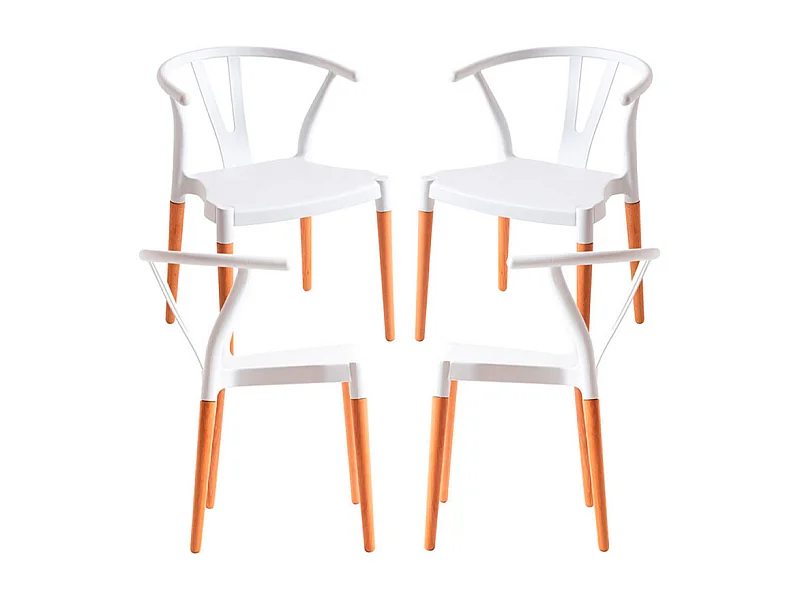Packs Sillas Comedor - Pack 4 Sillas Tahi - Blanco