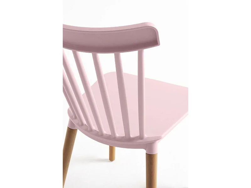 Sillas Comedor - Silla Leka - Rosa