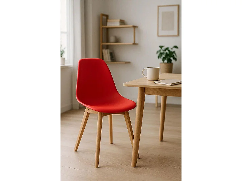 Sillas Comedor - Silla Kelen - Rojo