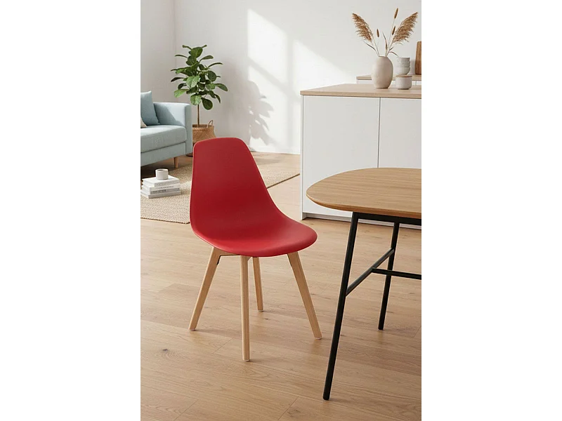 Sillas Comedor - Silla Kelen - Rojo