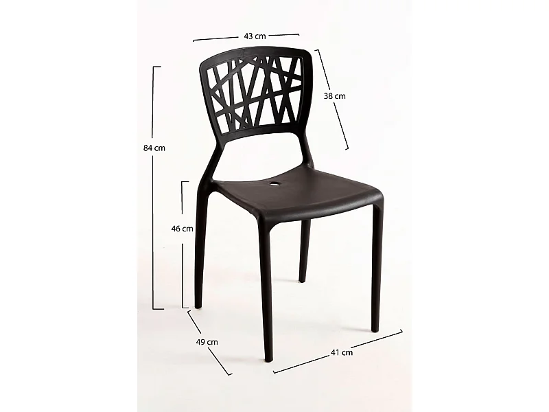 Sillas Comedor - Silla Delta - Negro