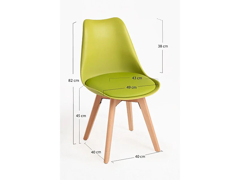 Sillas Comedor - Silla Synk Basic - Verde Claro