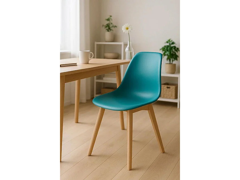 Sillas Comedor - Silla Kelen - Verde azulado