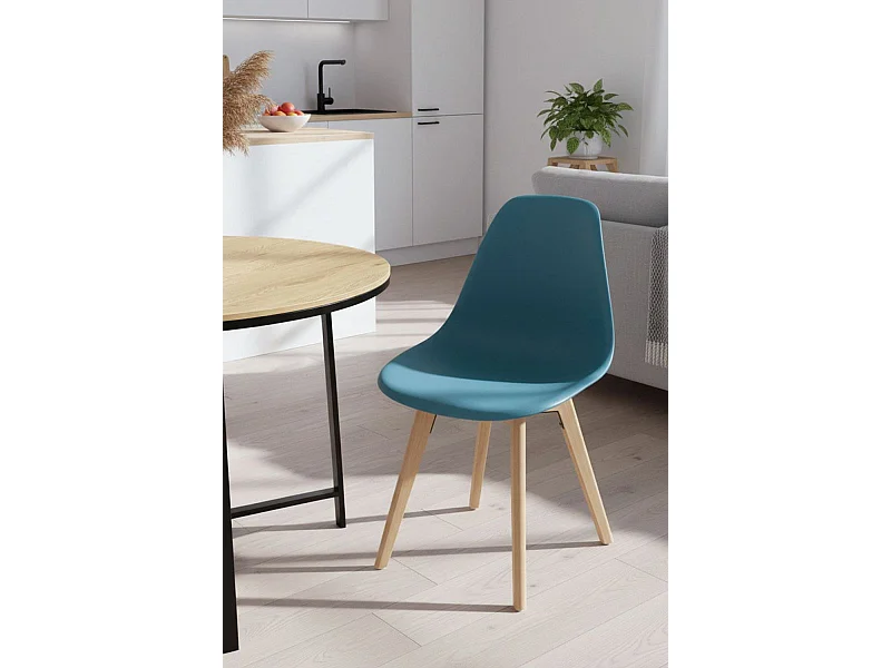 Sillas Comedor - Silla Kelen - Verde azulado