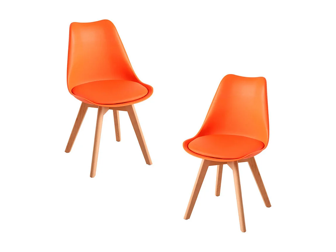 Packs Sillas Comedor - Pack 2 Sillas Synk Basic - Naranja
