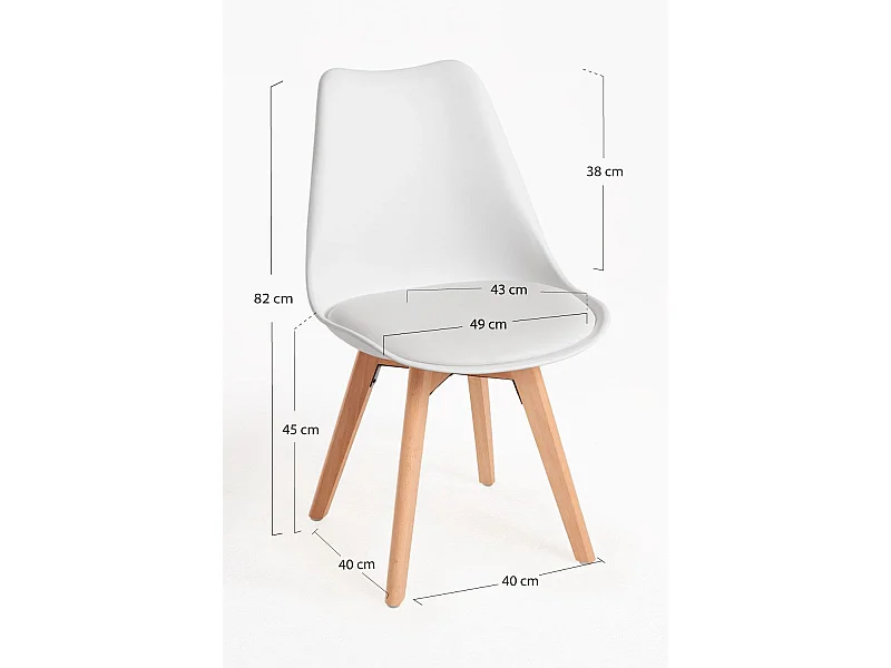 Sillas Comedor - Silla Synk Basic - Blanco