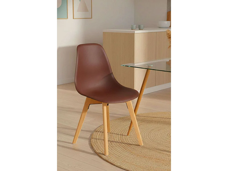 Sillas Comedor - Silla Kelen - Marrón