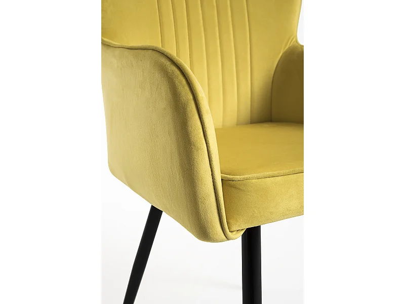 Packs Sillas Comedor - Pack 4 Sillas Dalye Terciopelo - Amarillo