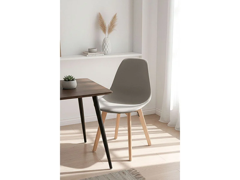 Sillas Comedor - Silla Kelen - Gris claro