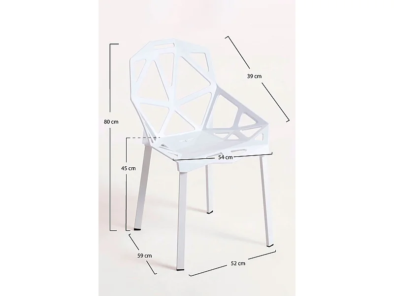 Sillas Comedor - Silla Omega - Blanco