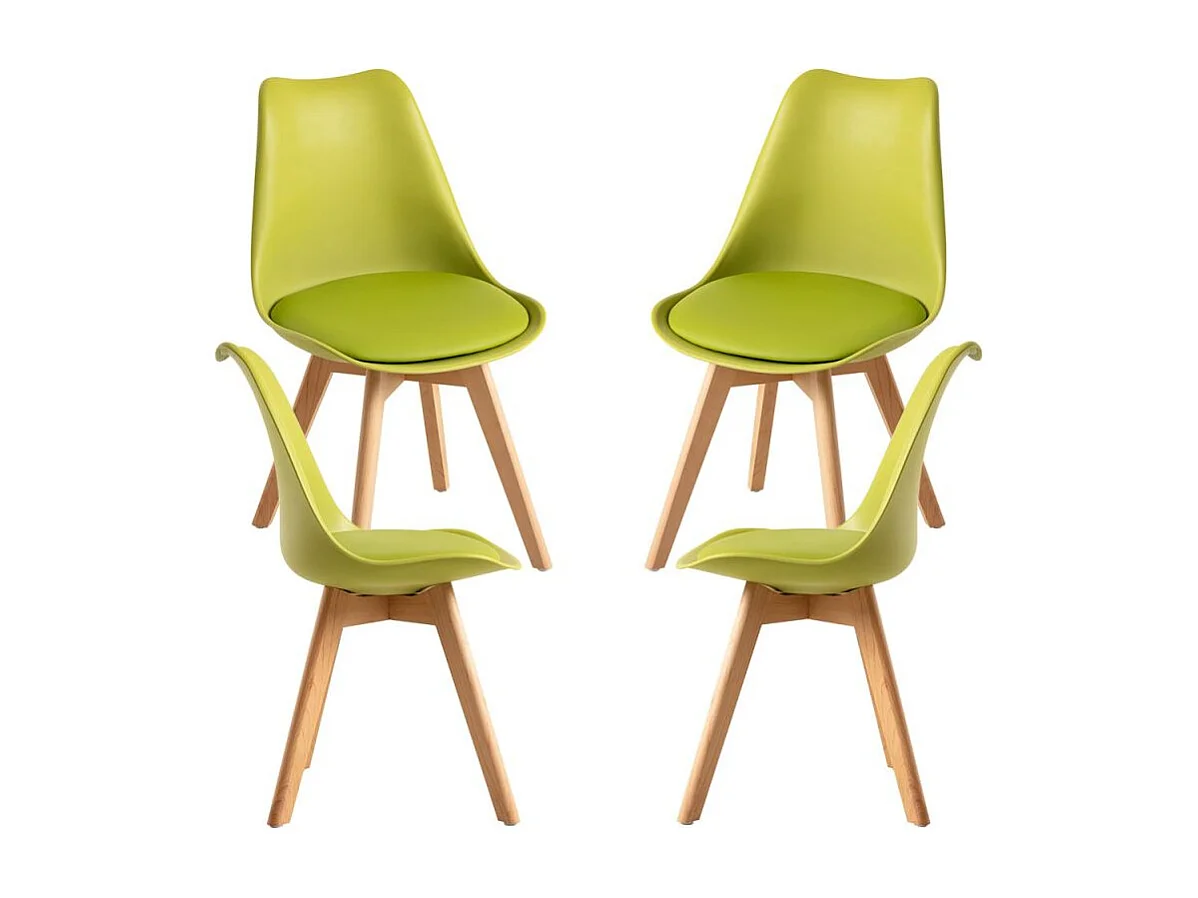 Packs Sillas Comedor - Pack 4 Sillas Synk Basic - Verde Claro