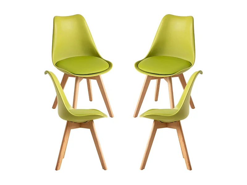 Packs Sillas Comedor - Pack 4 Sillas Synk Basic - Verde Claro