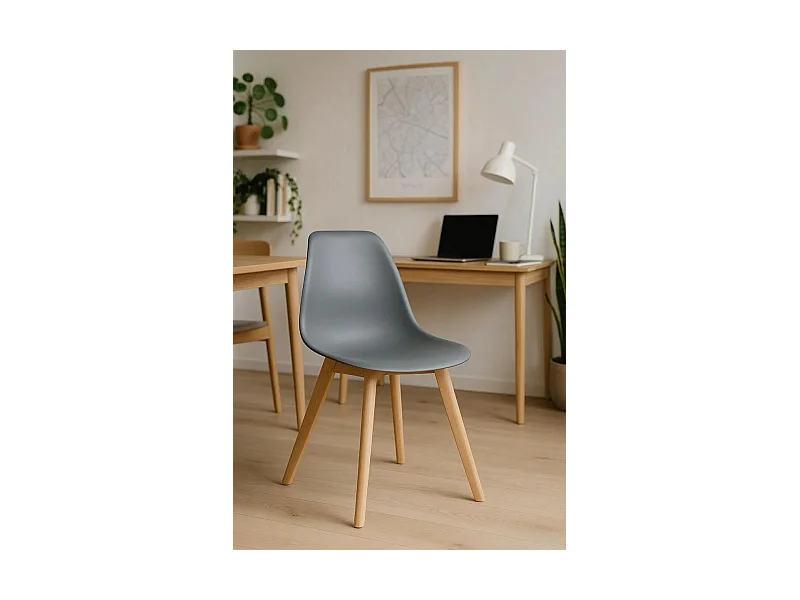 Sillas Comedor - Silla Kelen - Gris oscuro