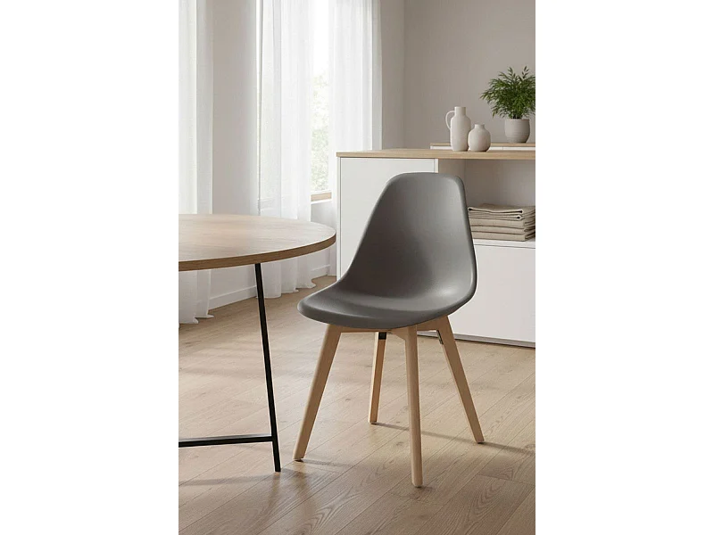 Sillas Comedor - Silla Kelen - Gris oscuro