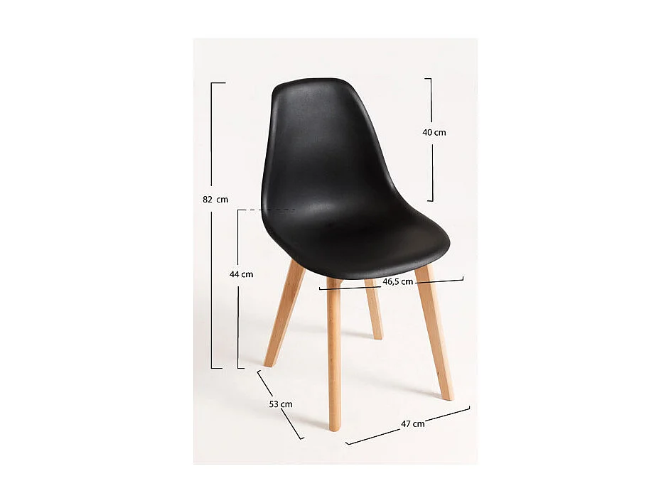 Sillas Comedor - Silla Kelen - Negro