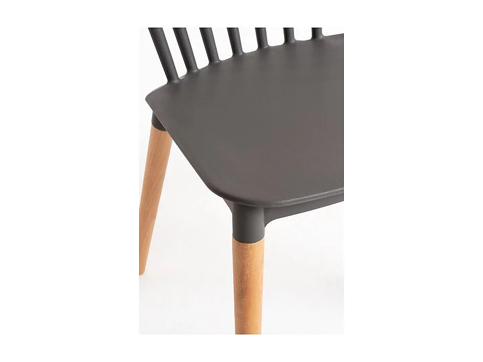 Sillas Comedor - Silla Leka - Gris oscuro