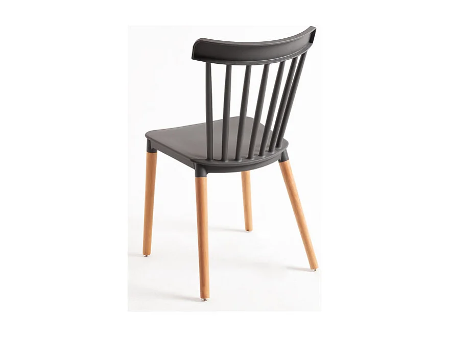 Sillas Comedor - Silla Leka - Gris oscuro