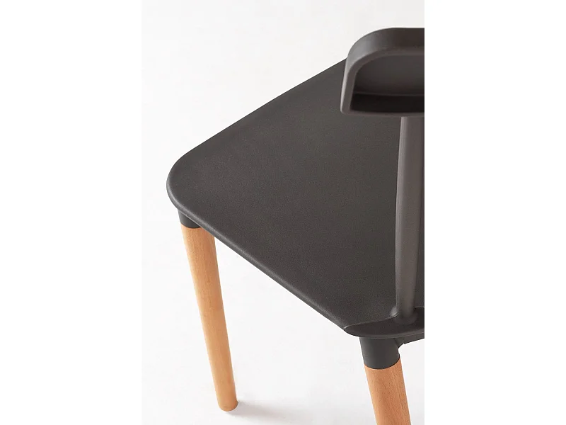 Sillas Comedor - Silla Leka - Gris oscuro