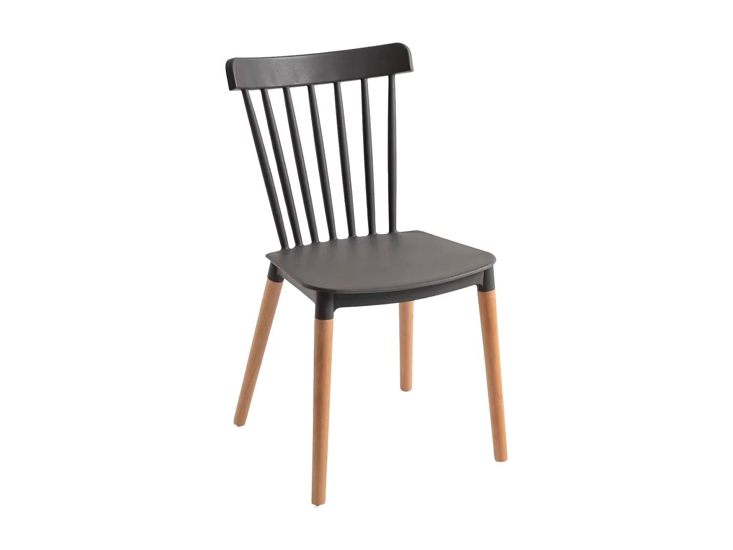 Sillas Comedor - Silla Leka - Gris oscuro