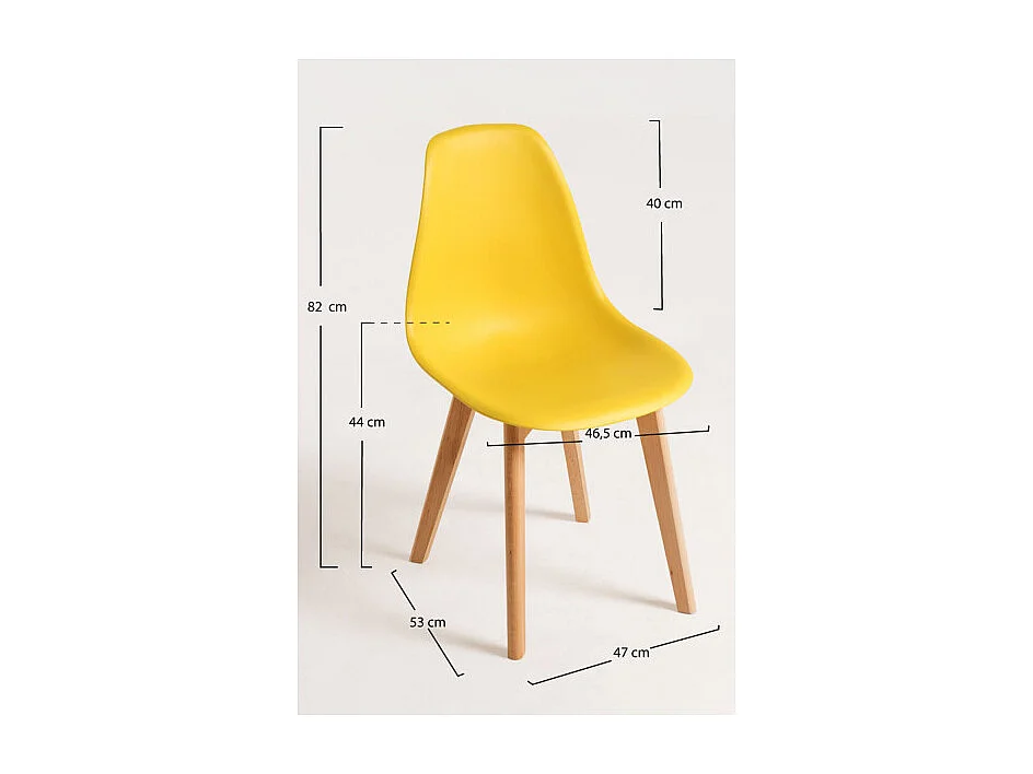 Sillas Comedor - Silla Kelen - Amarillo