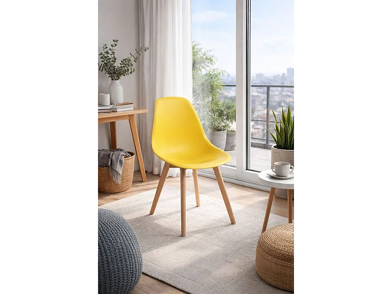 Sillas Comedor - Silla Kelen - Amarillo