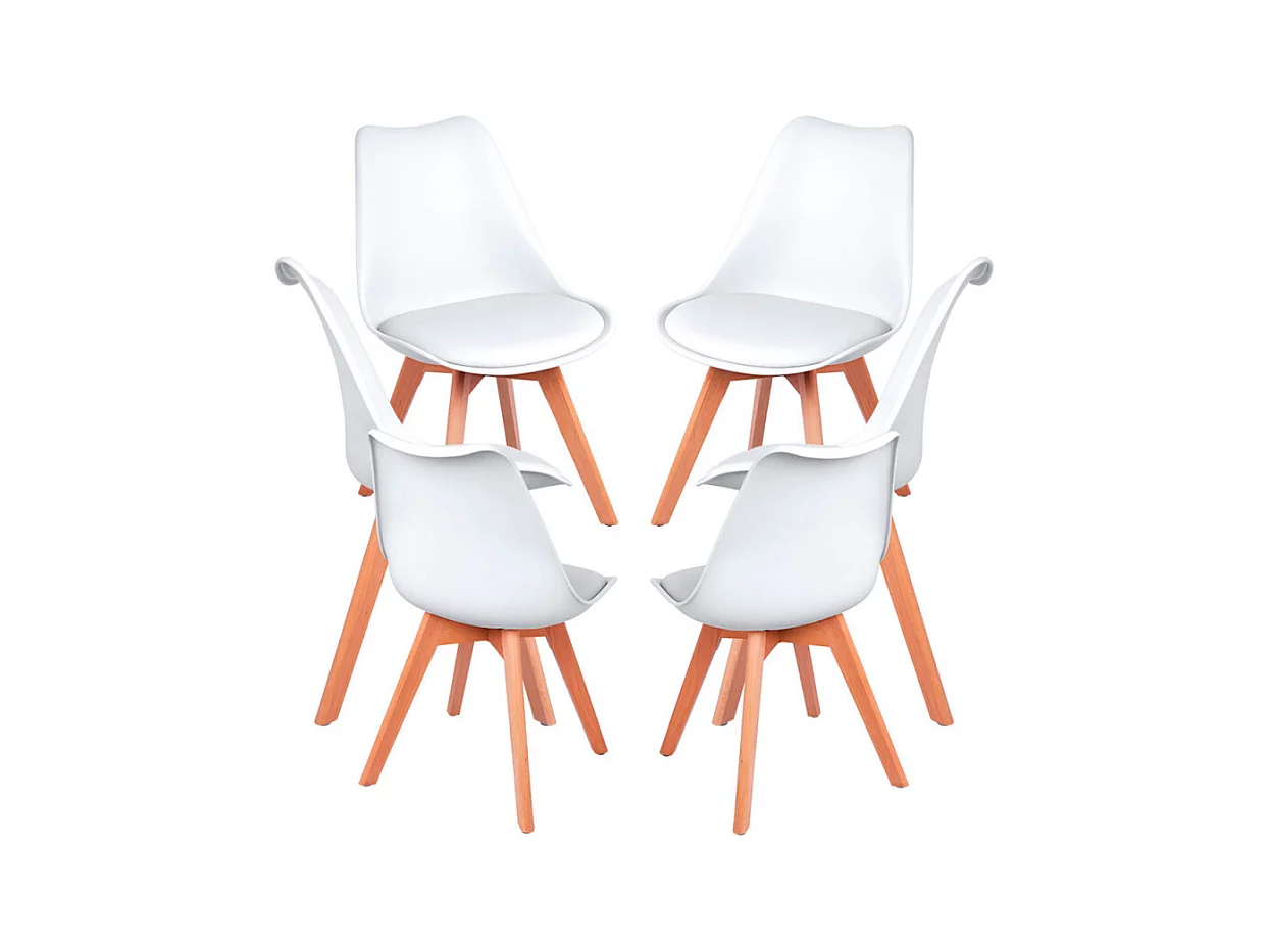 Packs Sillas Comedor - Pack 6 Sillas Synk Basic - Blanco