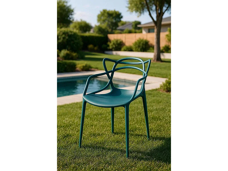 Sillas Comedor - Silla Korme - Verde azulado