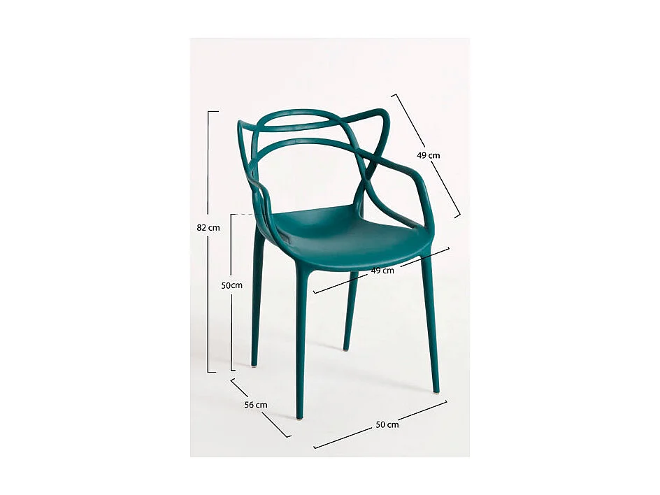 Sillas Comedor - Silla Korme - Verde azulado