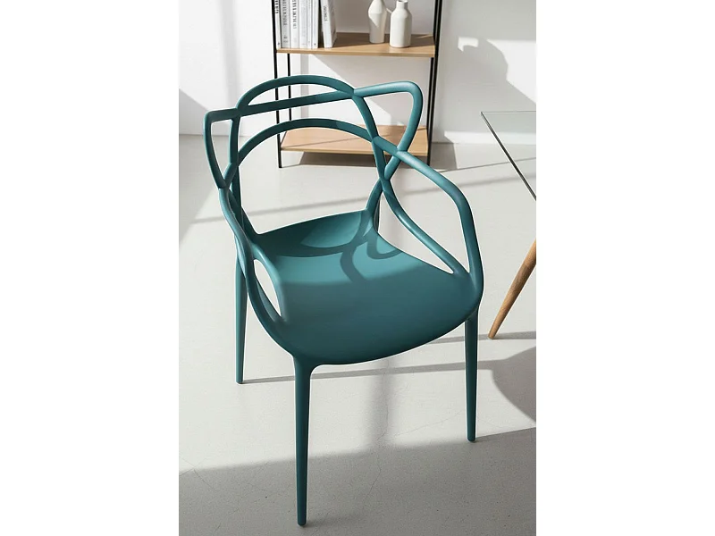 Sillas Comedor - Silla Korme - Verde azulado
