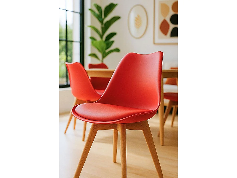 Sillas Comedor - Silla Synk Basic - Rojo