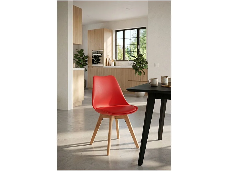 Sillas Comedor - Silla Synk Basic - Rojo