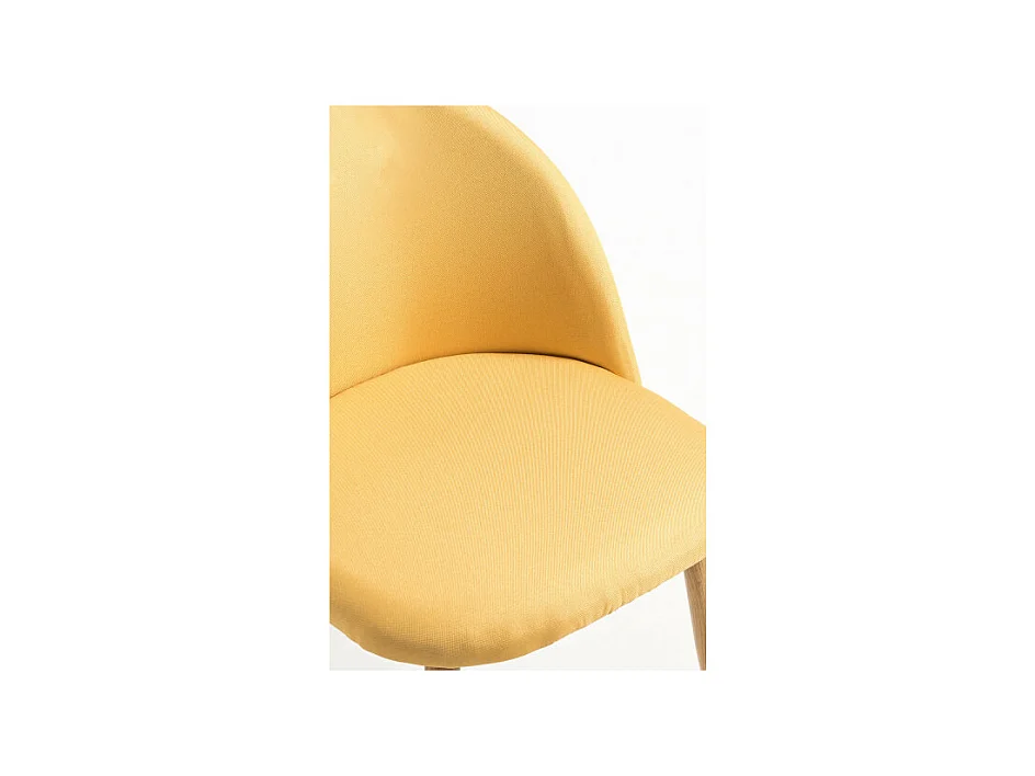 Sillas Comedor - Silla Vint Tela - Amarillo