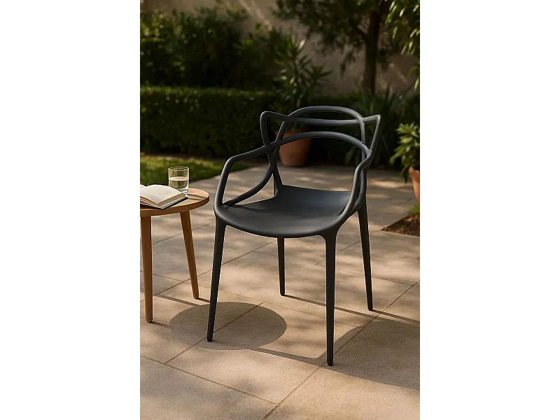 Sillas Comedor - Silla Korme - Gris oscuro