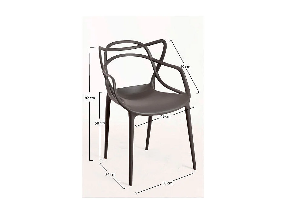 Sillas Comedor - Silla Korme - Gris oscuro