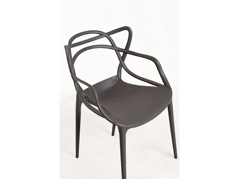 Sillas Comedor - Silla Korme - Gris oscuro