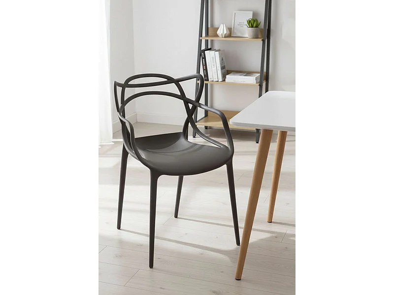 Sillas Comedor - Silla Korme - Gris oscuro