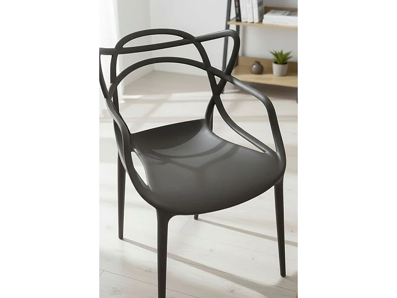 Sillas Comedor - Silla Korme - Gris oscuro
