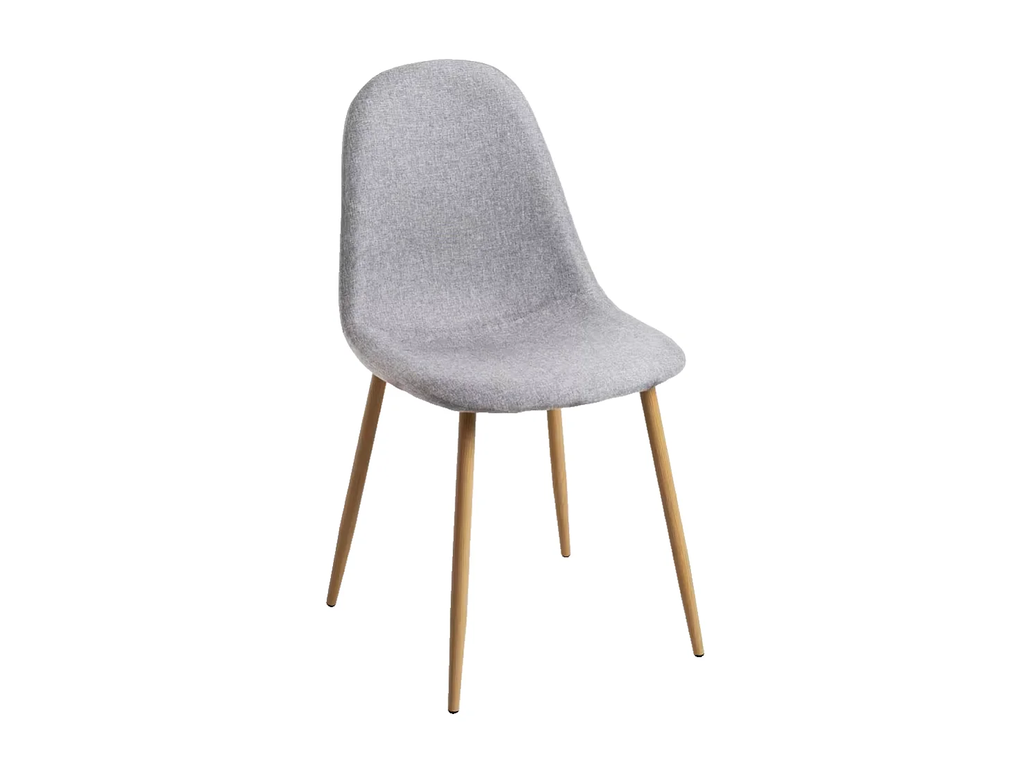 Sillas Comedor - Silla Teok Tela - Gris claro