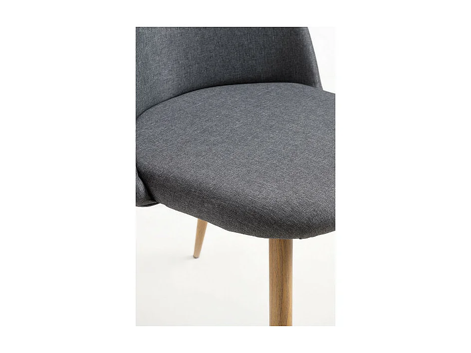 Sillas Comedor - Silla Vint Tela - Gris oscuro