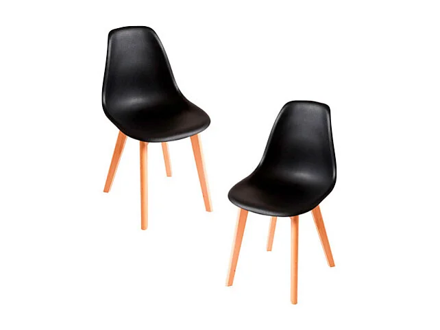 Packs Sillas Comedor - Pack 2 Sillas Kelen - Negro