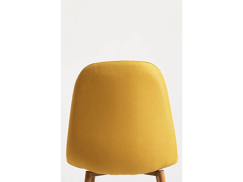 Sillas Comedor - Silla Teok Tela - Amarillo