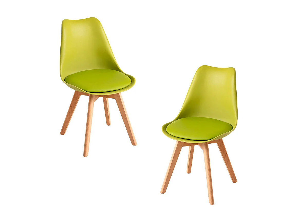 Packs Sillas Comedor - Pack 2 Sillas Synk Basic - Verde Claro