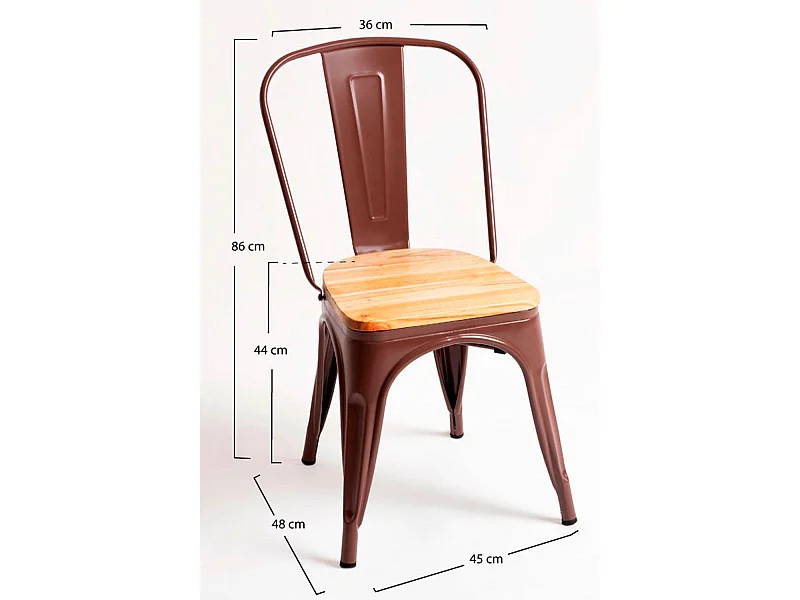 Sillas Comedor - Silla Torix Madera Natural - Marrón