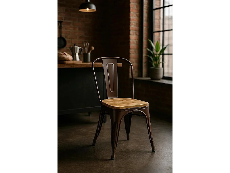 Sillas Comedor - Silla Torix Madera Natural - Marrón