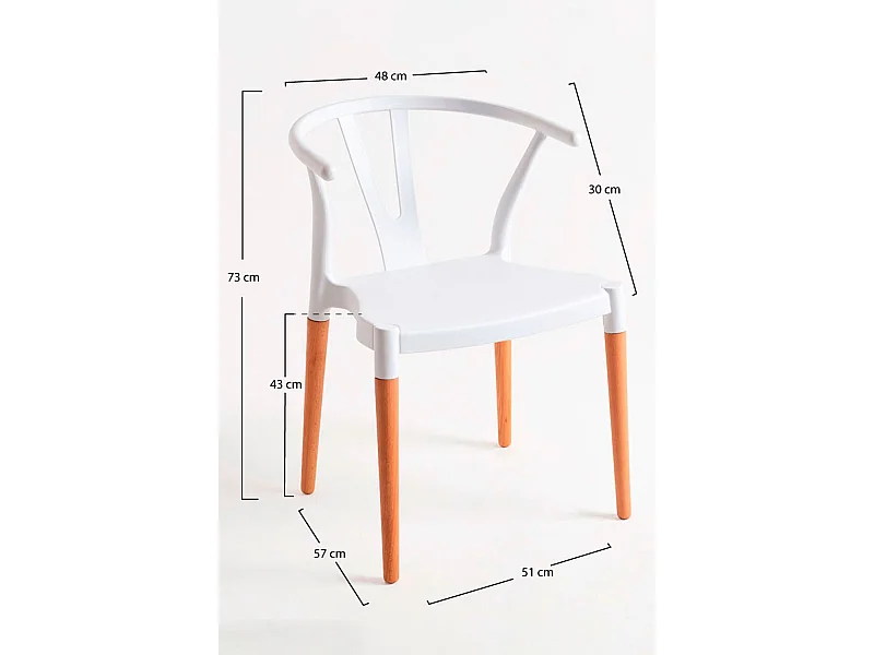 Sillas Comedor - Silla Tahi - Blanco