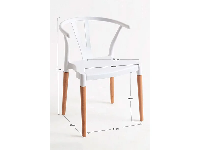 Sillas Comedor - Silla Tahi - Blanco
