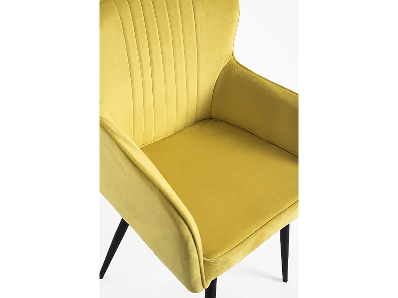 Packs Sillas Comedor - Pack 2 Sillas Dalye Terciopelo - Amarillo