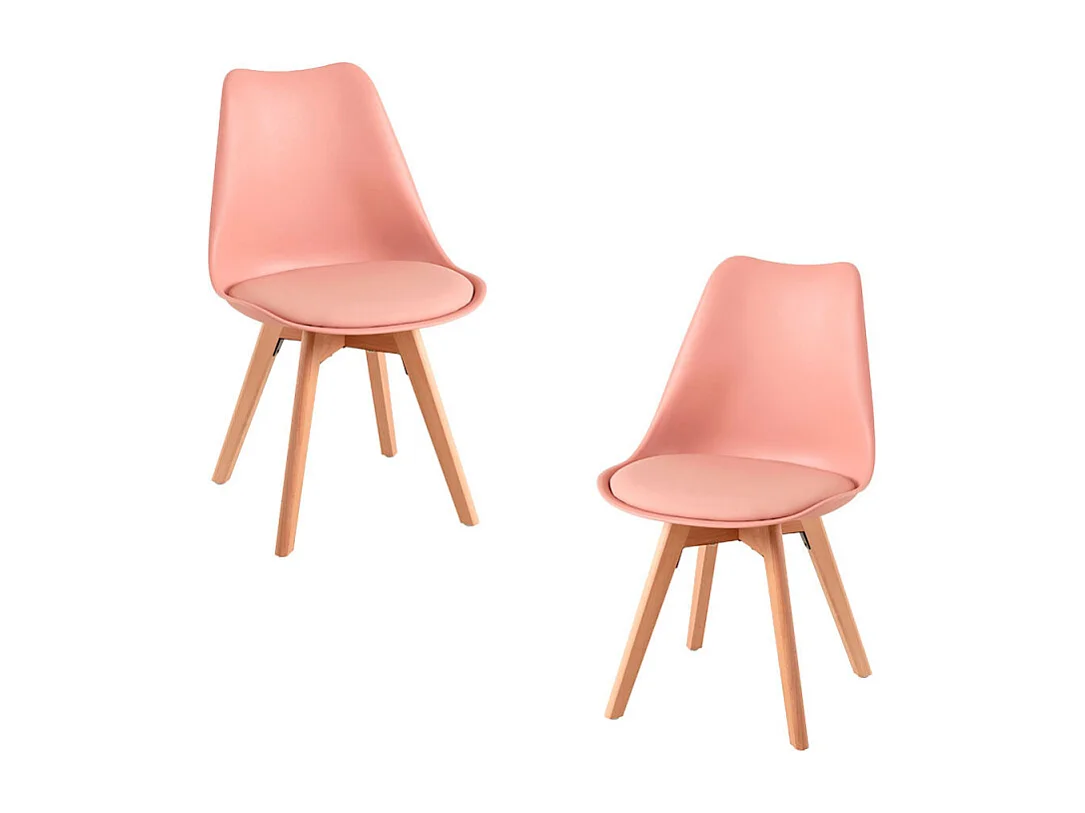 Packs Sillas Comedor - Pack 2 Sillas Synk Basic - Rosa Avellana